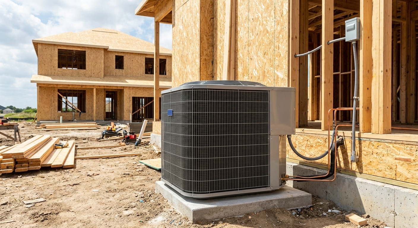 AC installation for new construction homes