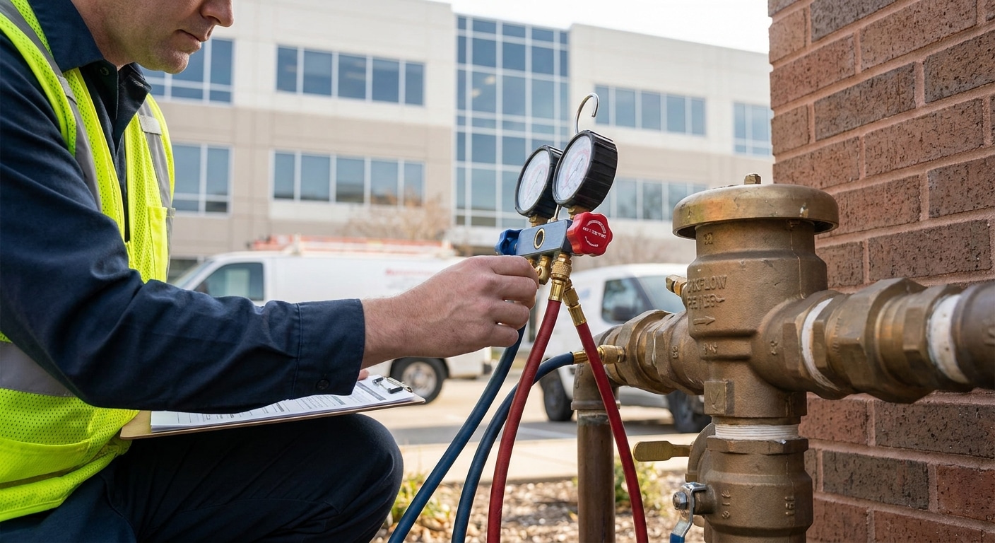 Backflow testing for commercial properties