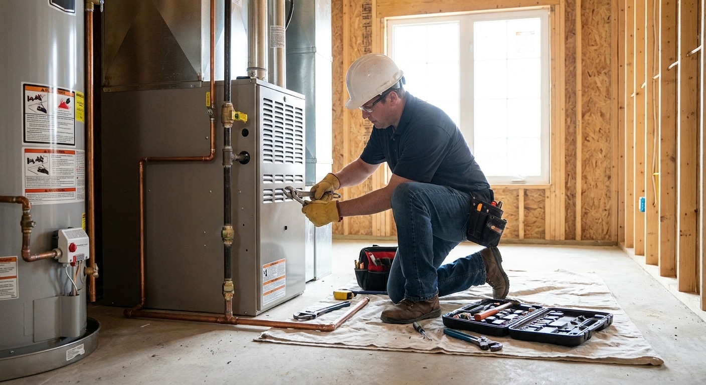 Gas line repair and installation for home renovations