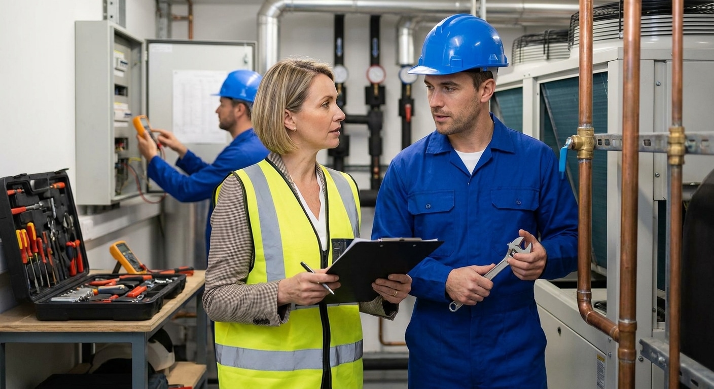 Plumbing, HVAC, and electrical maintenance for property managers